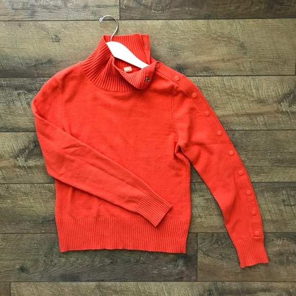 Anthropologie Sweaters - Anthropologie Moth Orange Turtleneck Sweater